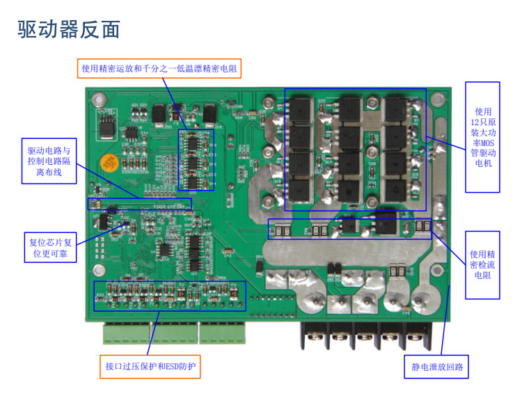 艾思控AQMD6040BLS-E2 30A无刷直流电机控制器 堵转 过流保护