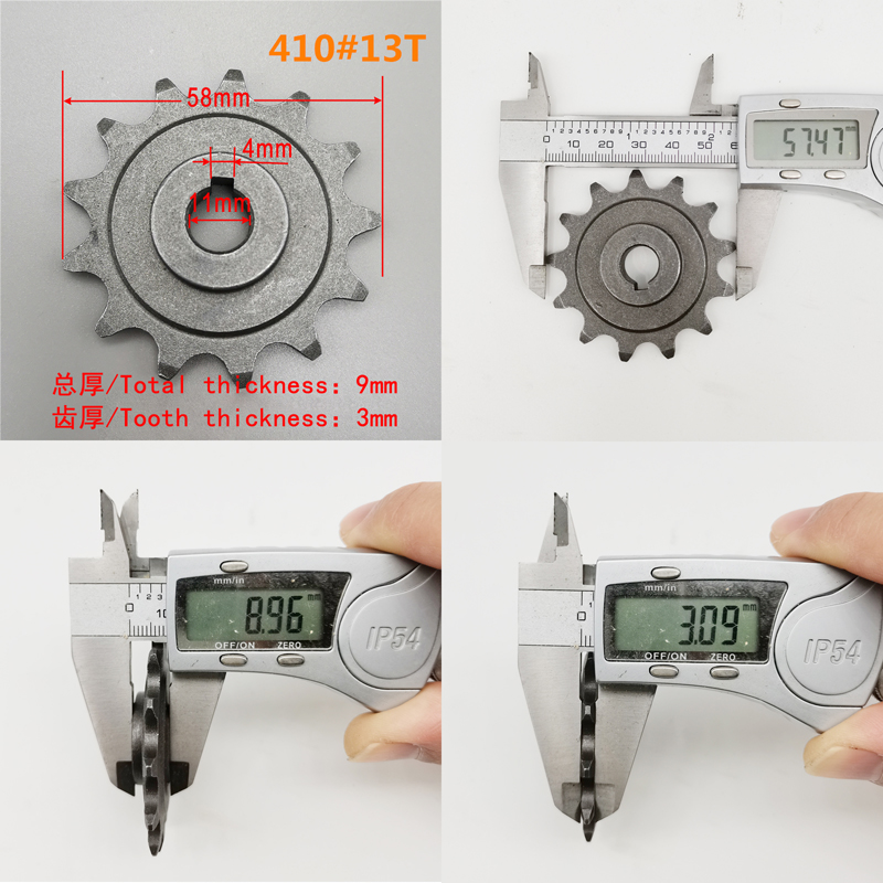 410 13T Zahnritzel UNIT 1016Z 4-Punkt-Kette für 1018 Motor